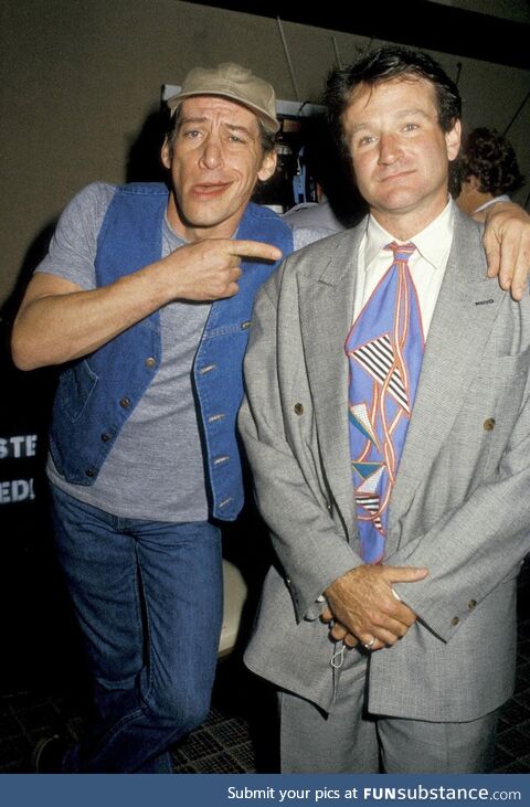 Jim Varney and Robin Williams in Las Vegas (1987)