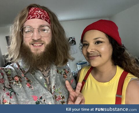 My wife and I are going as Cheech and Chong this year