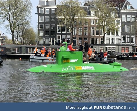 Subway submarine I saw in Amsterdam today