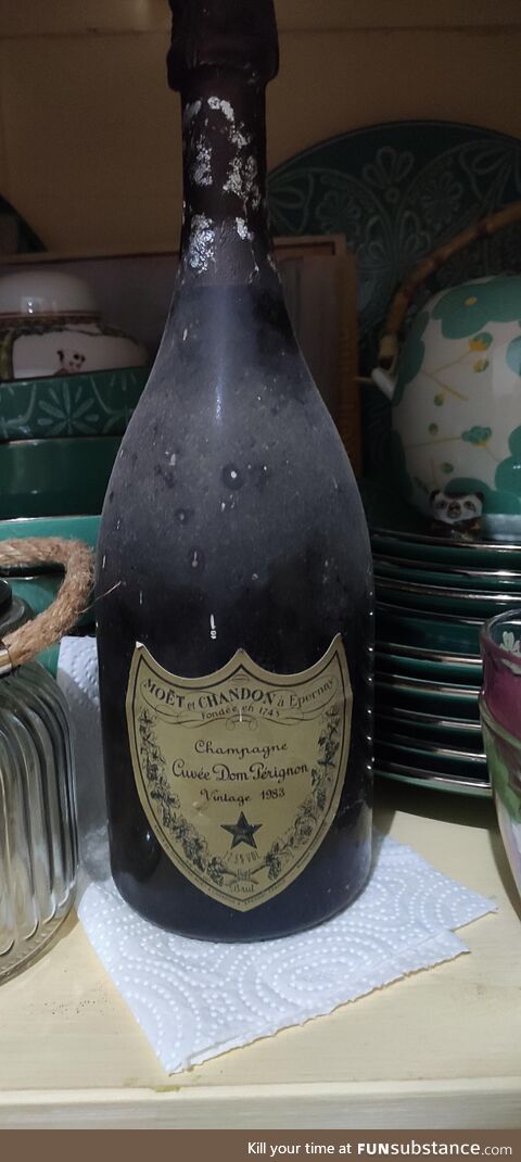 The bottle my grandma gave me when I asked her if she had some Prosecco for a Spritz