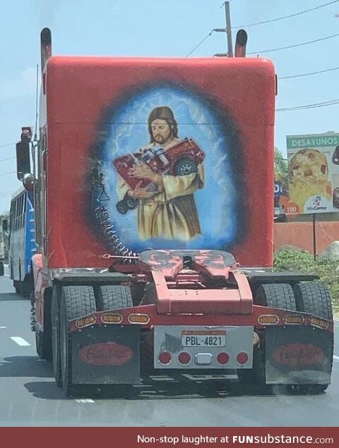 Jesus love truck