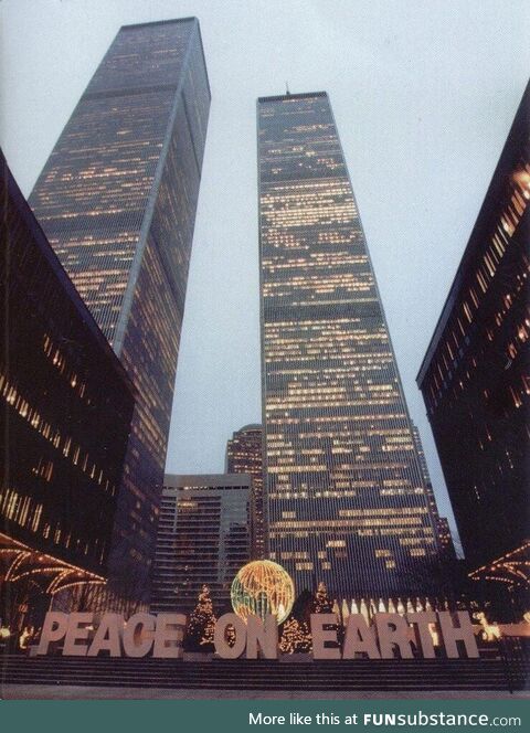 World Trade Center, December 2000. “Peace on Earth”