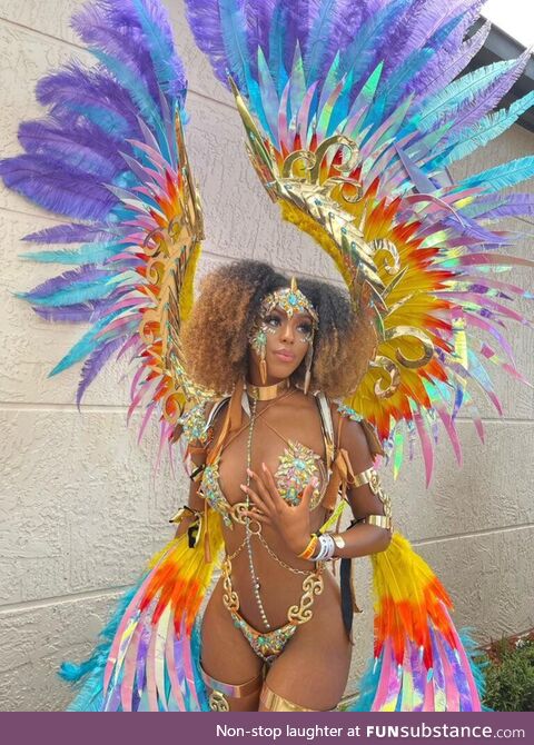 Haitian woman at Miami Carnival 2021 ????