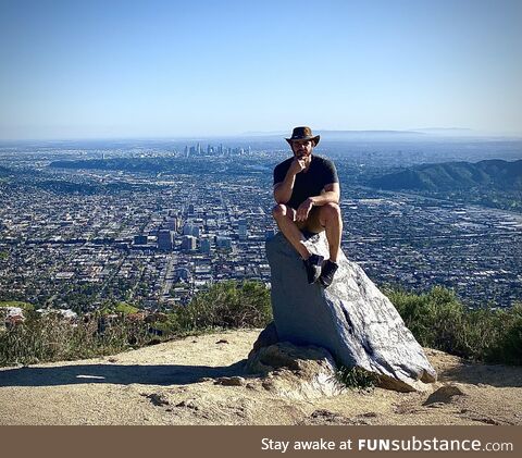 Me Ontop of the Verdugo Mountains in Burbank, California