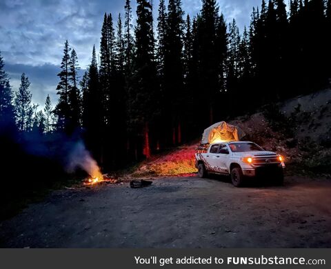 My favorite camping picture. Outside Steamboat Springs, ((OC) f-1) = CO