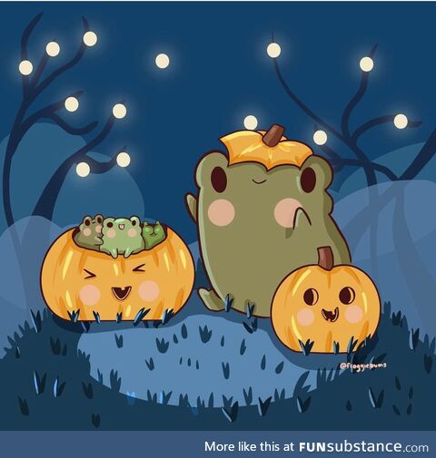 Froggos '23 #294/Spooktober Day 30 - Out for a Fright on Mischief Night