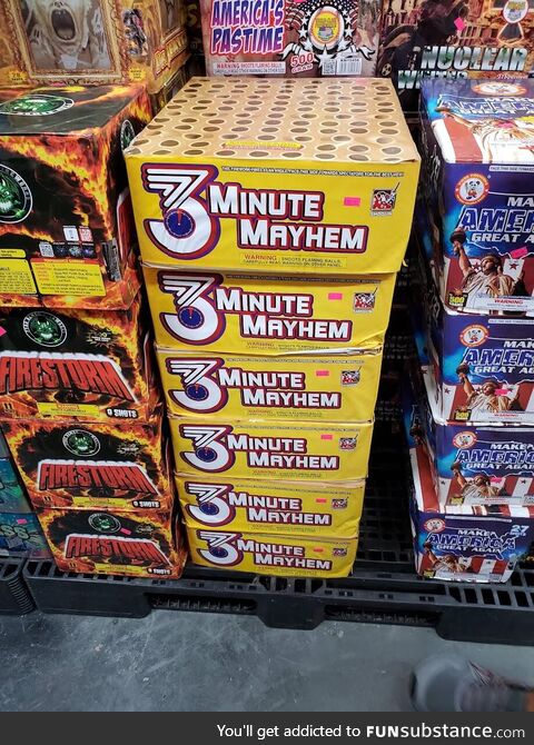 Asked the wife to find a firework that describes our sex life - not sure if she's