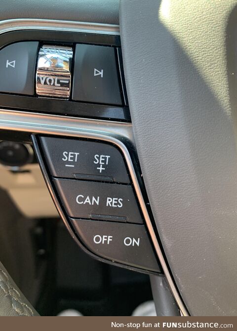 My wife told me I can’t just press the Canadian Resident button in my car. I still have