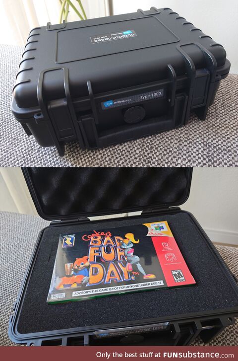 [OC] Bought this sealed Nintendo 64 game 10 years ago.. Keeping it still safe!