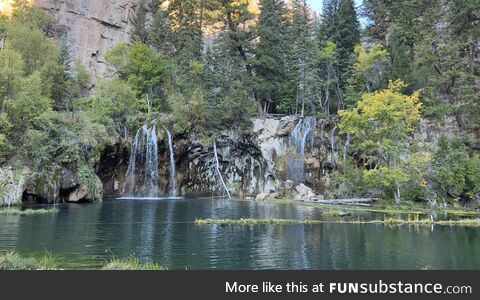 Amazing waterfall near Glenwood Springs Colorado