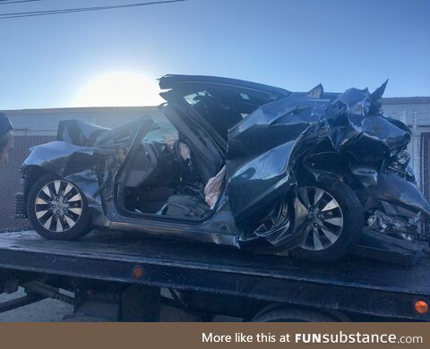 I survived this car crash in 2018. I think about how lucky I am every day