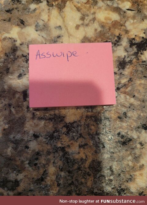 I just found this on my kitchen counter. I'm not sure if it's the start of a shopping