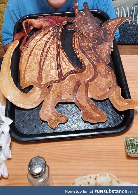 [OC] The local bistro is making some incredible pancakes to battle some incoming