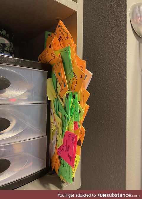 My girlfriend has written me a note every day for 3 years