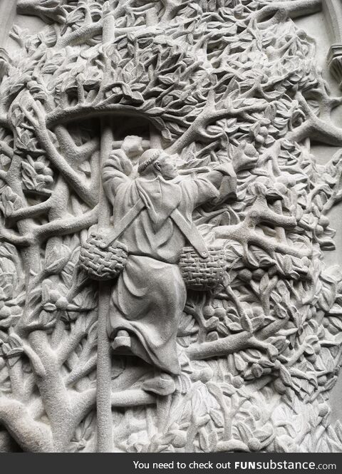 I spent a few hundred hours carving this stone scene by hand