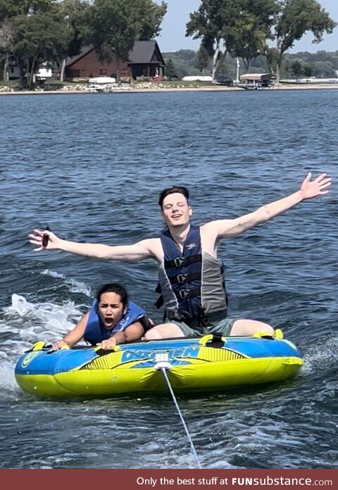 My partner and I tubing :)