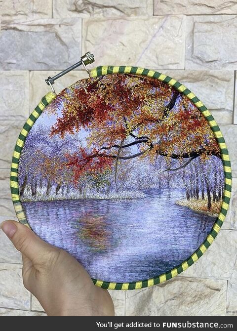 Photo of my small hand embroidery, love to share it with you guys