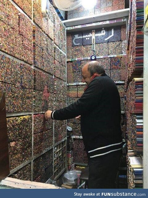 A pencil shop in Iran