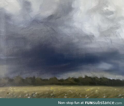 A stormy landscape I painted
