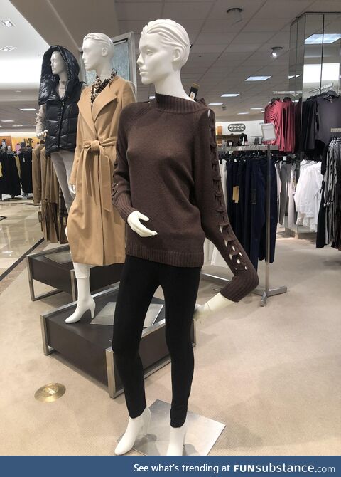 I couldn’t catch my breath after seeing this mannequin in the mall