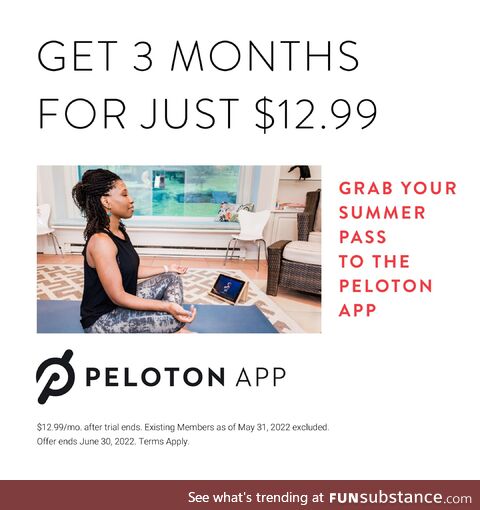 Your summer pass to the Peloton App: Get 3 months of unlimited classes of all kinds for