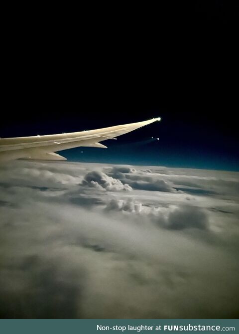 Night-Time Over the Atlantic