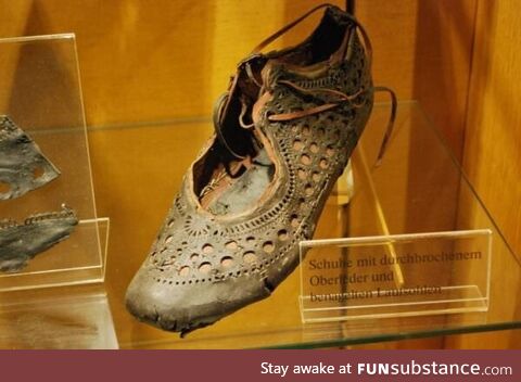 A 2,000 year old Roman shoe found in a well