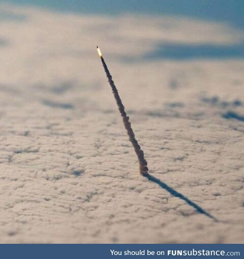 Picture of the launch of a rocket