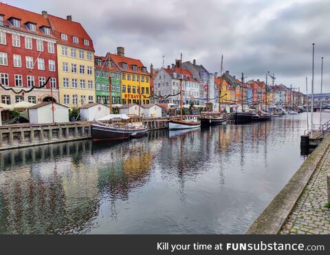 Copenhagen - Nyhavn this morning. Amazing colors