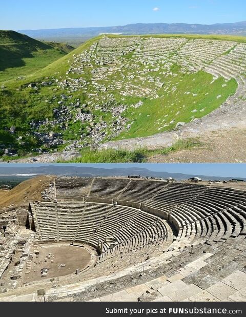 2,200-year-old Hellenistic theatre in Laodicea, southwestern Turkey, after recent