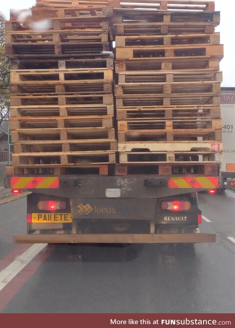 Best personalised number plate on a truck (UK)