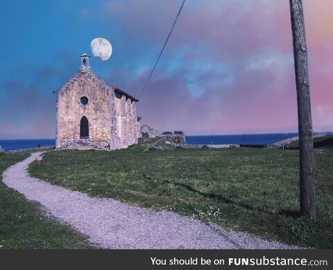 Northern Spain. Abandoned church