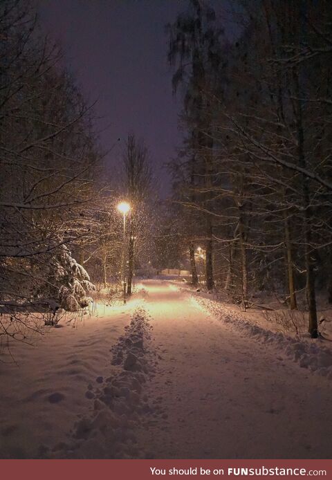 Snowfall in Finland [OC]