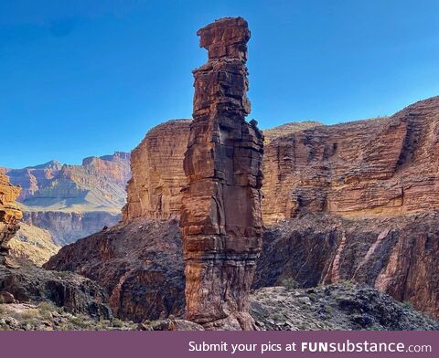 The monument @ monument creek, tonto trail, grand canyon np