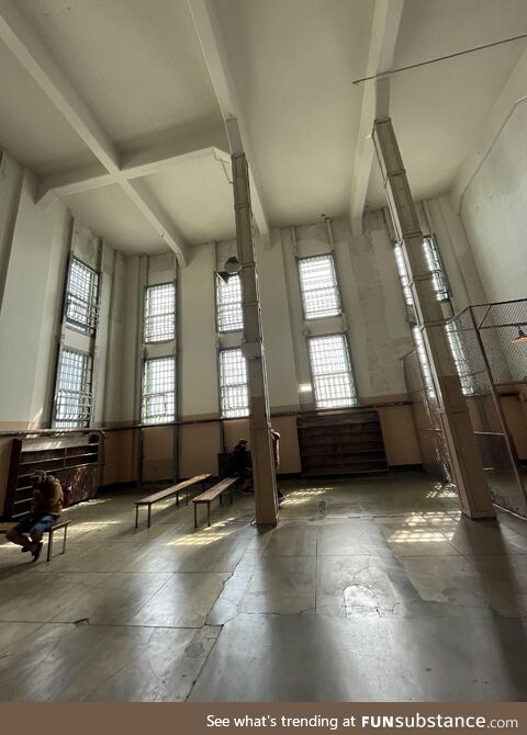 Here’s a picture of the Alcatraz library