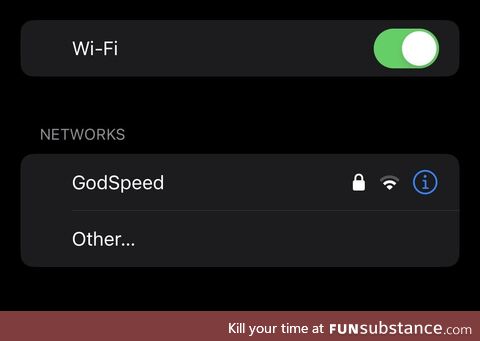 The WiFi name at my church