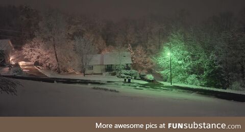 My street after recent snowfall