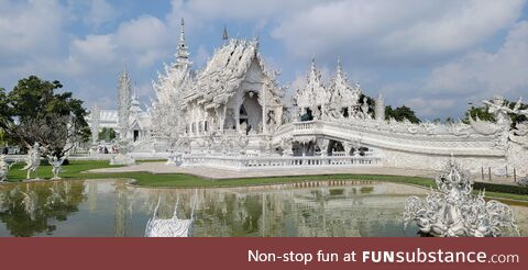 I visited the white temple in Chiang Rai today!