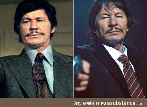 American actor Charles Bronson & the "Hungarian Charles Bronson", actor Robert Bronzi