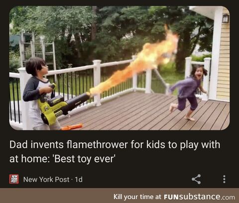 Flamethrower for kids