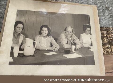 I just found an original photograph of Patricia Neal and Roald Dahl at a thrift store in