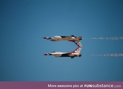 Picture I took of the U.S. Air Force Thunderbird demonstration team at Shaw AFB