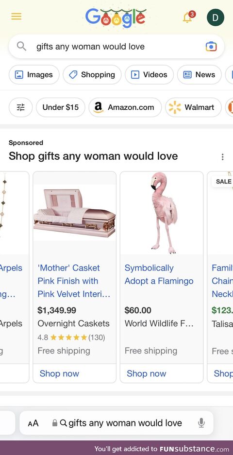 Tough decision while searching for gifts any woman would love