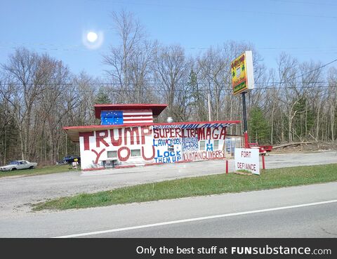 Spotted while driving through northern rural Michigan