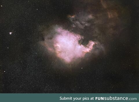 I pointed my telescope at a distant hydrogen cloud in space for 5 hours and got this