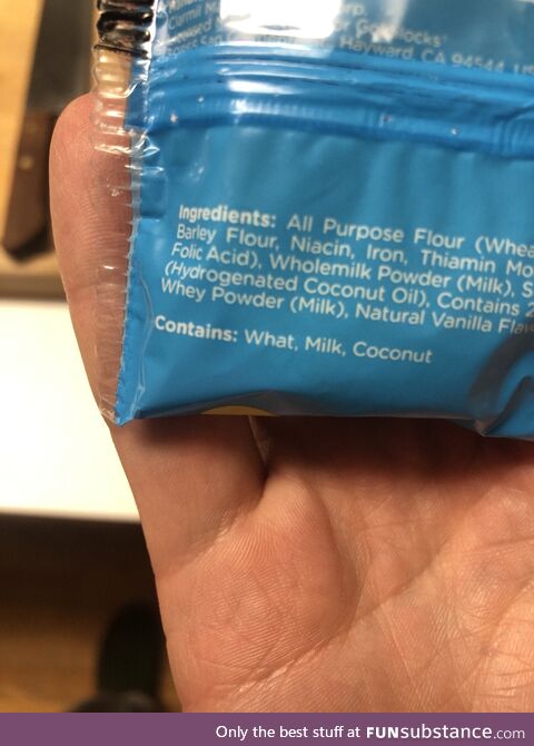 My cookie contains what?