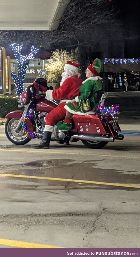 Santa upgraded his sleigh