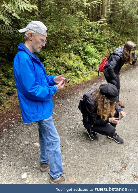 [OC] My 73 year old dad looking cool on a hike