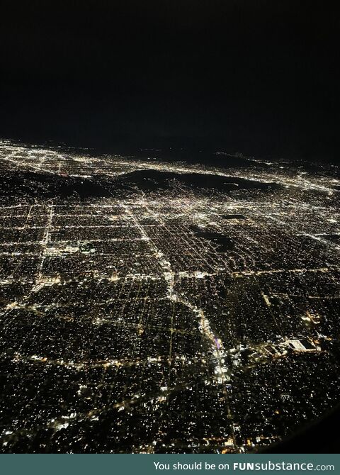 California from my plane window