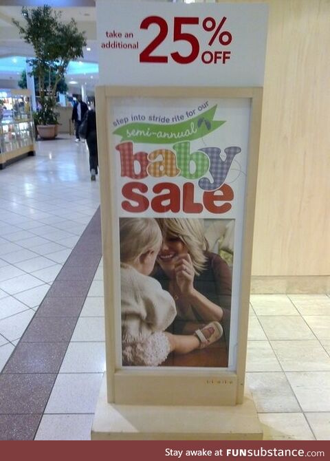 Semi-annual baby sale, 25% off!